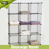 DIY 12 Cube Wire Shelf Simple Modular Metal Storage Rack