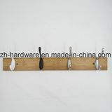 Hot Sale Beautiful Clothes Hook Wooden & Metal Board Hook (ZH-7035)