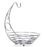 Stainless Metal Wire Bath Kitchen Storage Mesh Fruit Basket