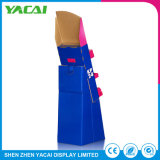 Custom Paper Connect Folded Floor Display Stand Exhibition Rack