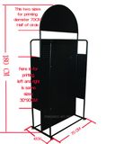 Metal Pegboard Floor Ornaments Display Rack
