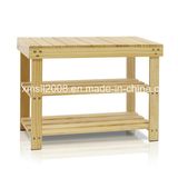 Three Tiers Pine Wood Rack with CE (G-SR10)