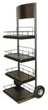 Freestanding Metal Display Rack with Castor