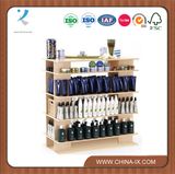 4' Wide Wooden Stand Alone Salon Display Shelf