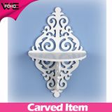 Pieced White Wall Mounted Single Small Modern Shelves