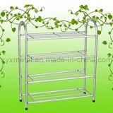 Full Stainless Steel Knock Down Design Metal Shoe Rack