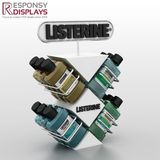 Wood and Metal Hanging Display Rack for Mouthwash