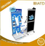 Customized Logo Metal Pegboard Floor Shelf Stand Tools Exhibition Display Rack