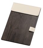 Simple Convenient Cream Leather Hotel Notepad Holder