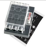 6 Way Circuit Car Truck Automotive Atc ATO Blade Fuse Box Holder 32V