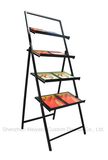 Foldable Portable Magazine Racks Advertising Brochures Display Stand