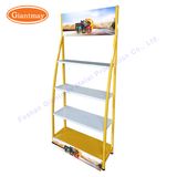 Retail Store Floor Standing Metal Display Battery Storage Shelf Rack