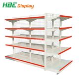 Wire Mesh Back Panel Supermarket Shelf Display Rack for Sale