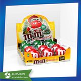 Point of Sale Cardboard Paper Display Shelf for Chocolate Shop Sale