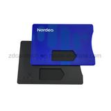 Customized Logo Hard Plastic RFID Blocking ABS Card Holder