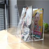 Wall Mount Acrylic Magazine Rack (BTR-H6045)