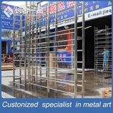 Whole Sale Stainless Steel Standing Wine Rack for Retailstore/Restaurant