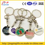 Wholesale Supermarket Metal Trolley Token Keychains