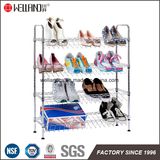 Salanted 4 Tiers Adjustable Chrome Metal Shoe Rack (CJ-B1112)