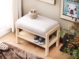 Solid Wooden Footstool Shoe Rack (M-X2084)