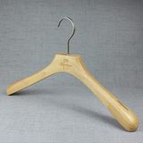 Natural Color Rubber Wood Clothes Hanger