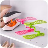 Whole Eco-Friendly Adjustable Plastic Double Shoe Rack