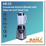 Countertop Electric Blender with Glass Jar and Travel Cup