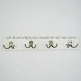 High-Grade Beautiful Clothes Hook Wooden & Metal Board Hook (ZH-7012)