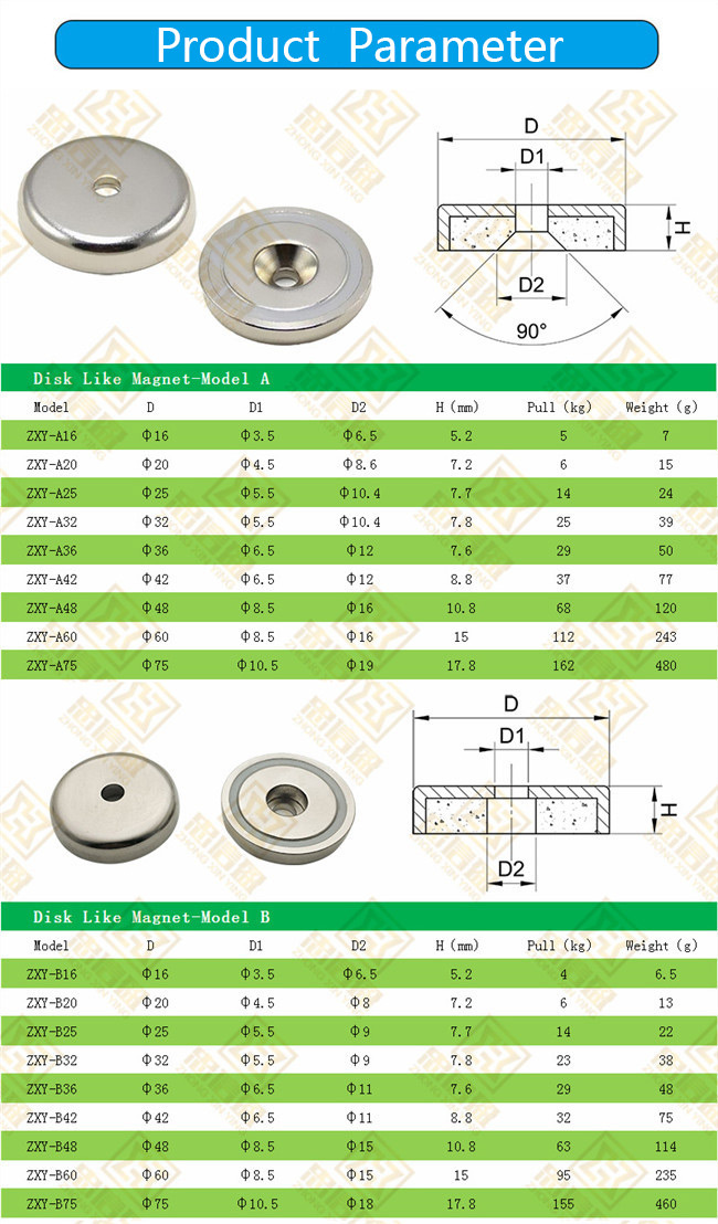 C20mm Permanent Magnet Base Covered Nickel Plating